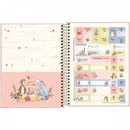 Caderno Colegial - Tilibra - Pooh  10 Matérias c/ 160 Folhas