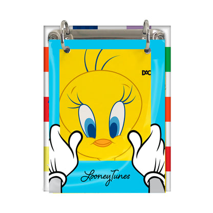 Caderno Argolado Mini - DAC - Looney Tunes- 80F 140x170mm