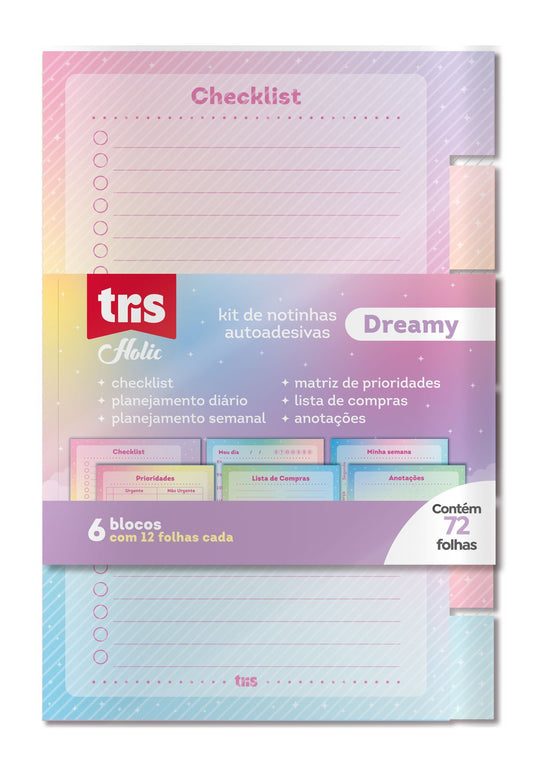Kit de Notinhas Autoadesivas - Tris - Holic Dreamy 72 fls.