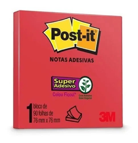 Bloco de Notas Adesivas - Post-it 3M - 90FLS 76 x 76mm