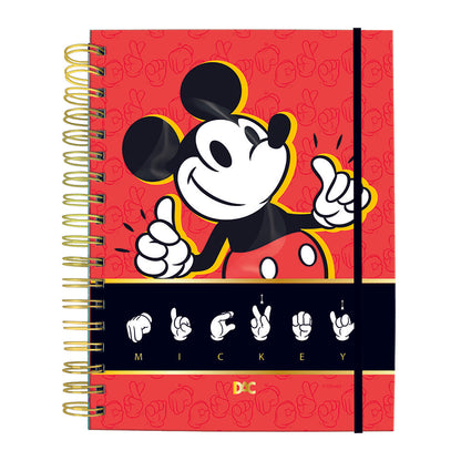 Caderno Smart Mini A5 - DAC - Mickey 80 Folhas 90g/m² c/ 10 Divisórias