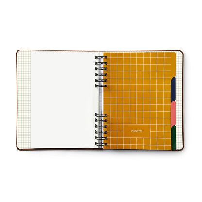 Caderno Organizador - Cícero - Duo Pássaros Pautado & Pontado A5 Floresta Tropical Branco