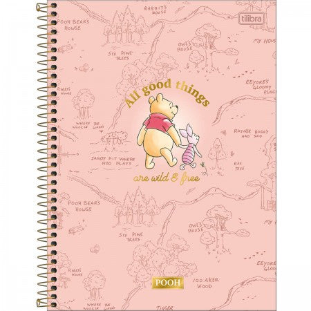 Caderno Universitário - Tilibra Connect - Ursinho Pooh 80 Folhas