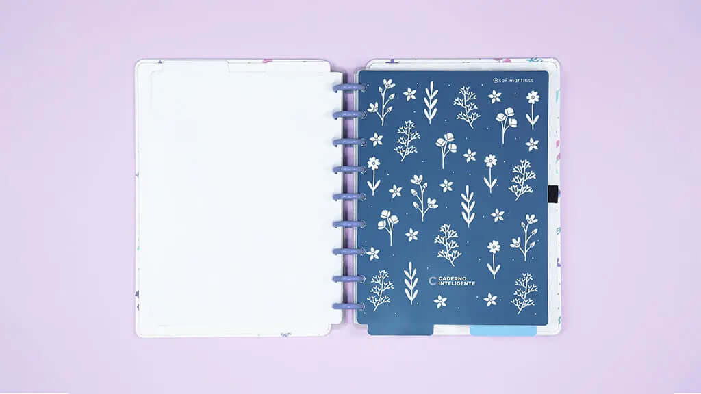 Planner Permanente - Caderno Inteligente - Lilac Fields By Sof 104 Folhas 120g/m²