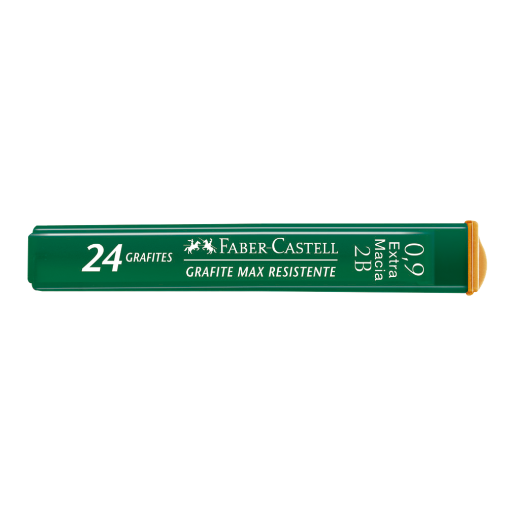Grafites 0.9mm 2B - Faber-Castell - 1 Tubo com 24 unidades - Polymer