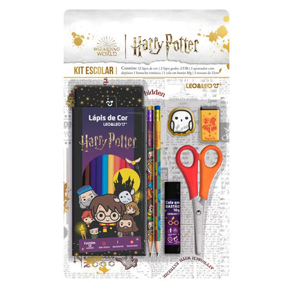 Kit Escolar - Leo&Leo- Harry Potter c/ 7 itens