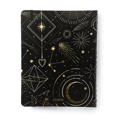 Caderno Organizador - Cícero - Duo Astral Pautado & Pontado 17x24 Espaço Tempo Preto