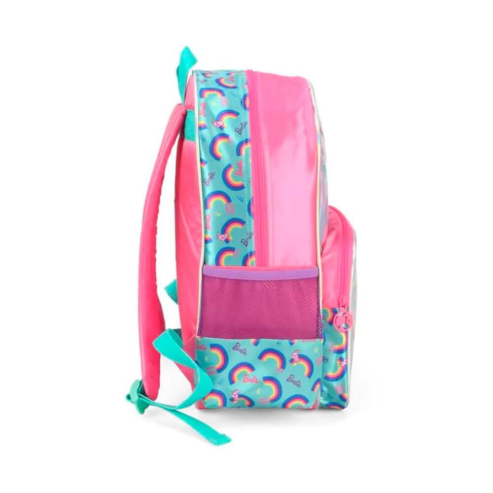 Mochila - Luxcel - Barbie Arco-Íris Glitter Rosa