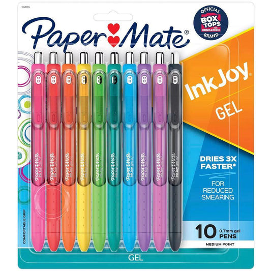 Caneta Gel - Paper Mate - InkJoy Retrátil 10 cores