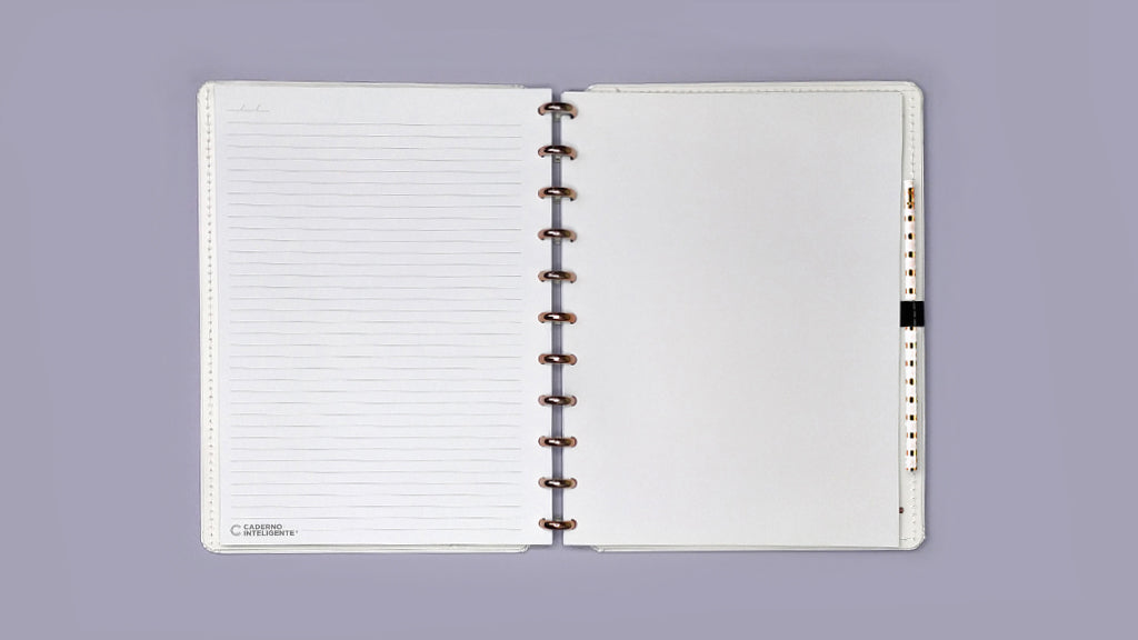 Caderno Grande - Caderno Inteligente - Deluxe All White