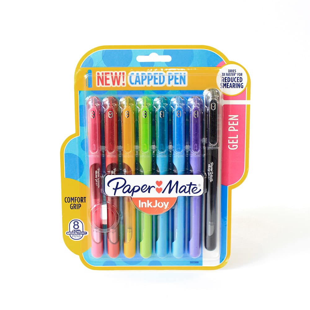 Caneta Gel - Paper Mate - InkJoy c/ Tampa 8 Cores