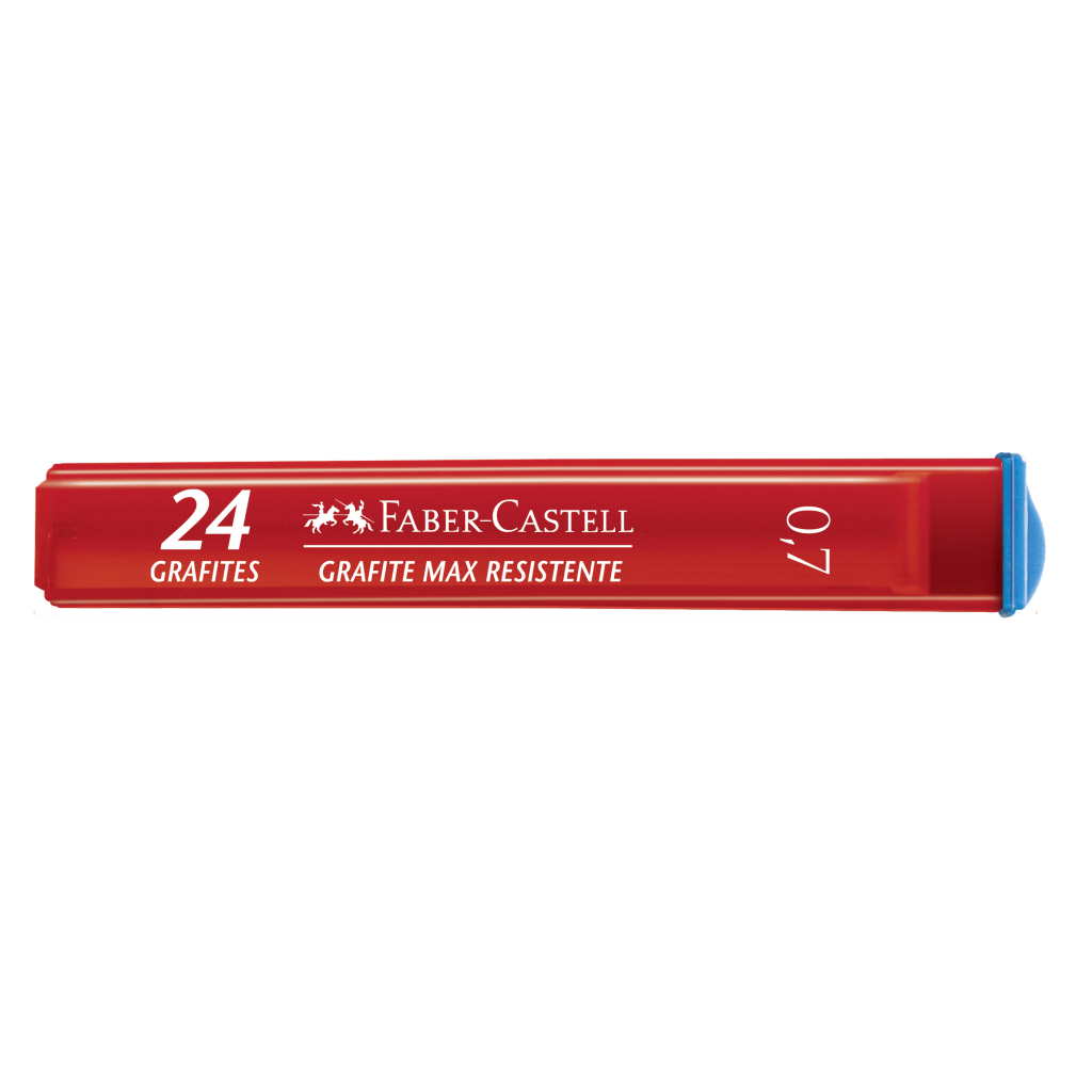 Grafites 0.7mm B Macia - Faber-Castell - 1 Tubo com 24 unidades - Polymer