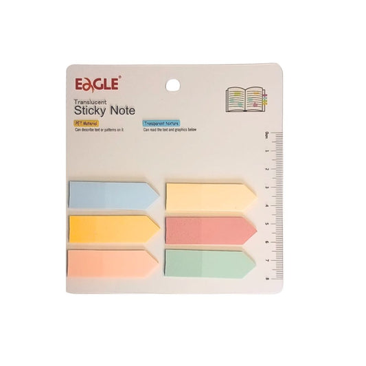 Marcador de Páginas  - Eagle - Sticky Note Blister c/ 6 Cores