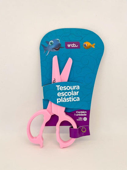 Tesoura - Onda - Plástica Escolar 12,7cm