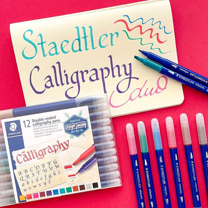 Caneta Hidrocor - Staedtler - Calligraphy Ponta Dupla