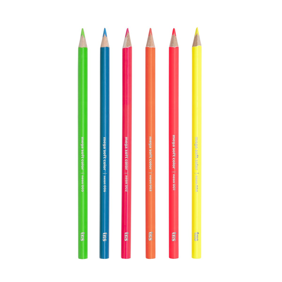 Lápis de Cor - Tris - 6 Cores Neon