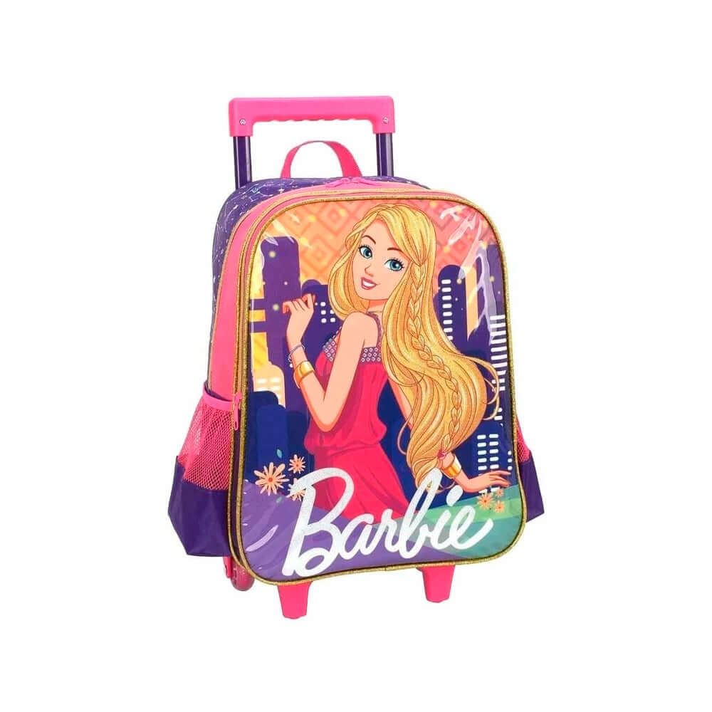 Mochila com Rodinhas - Luxcel - Barbie Roxa