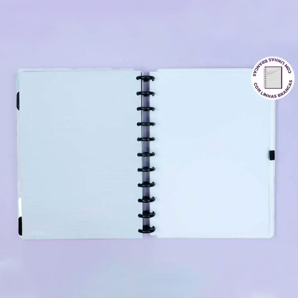 Caderno G+ - Caderno Inteligente - Bianco Linhas Brancas 140 Folhas 90g/m²