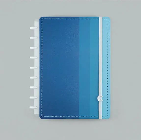 Caderno Médio - Caderno Inteligente - Blue Creative Journal By Miguel Luz 80 Folhas 90g/m²