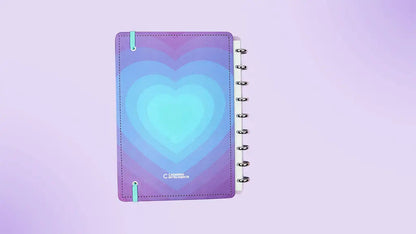 Caderno Médio - Caderno Inteligente - Silver Love 80 Folhas 90g/m²