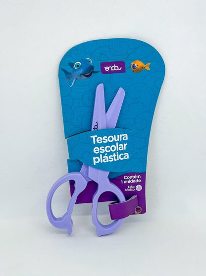 Tesoura - Onda - Plástica Escolar 12,7cm