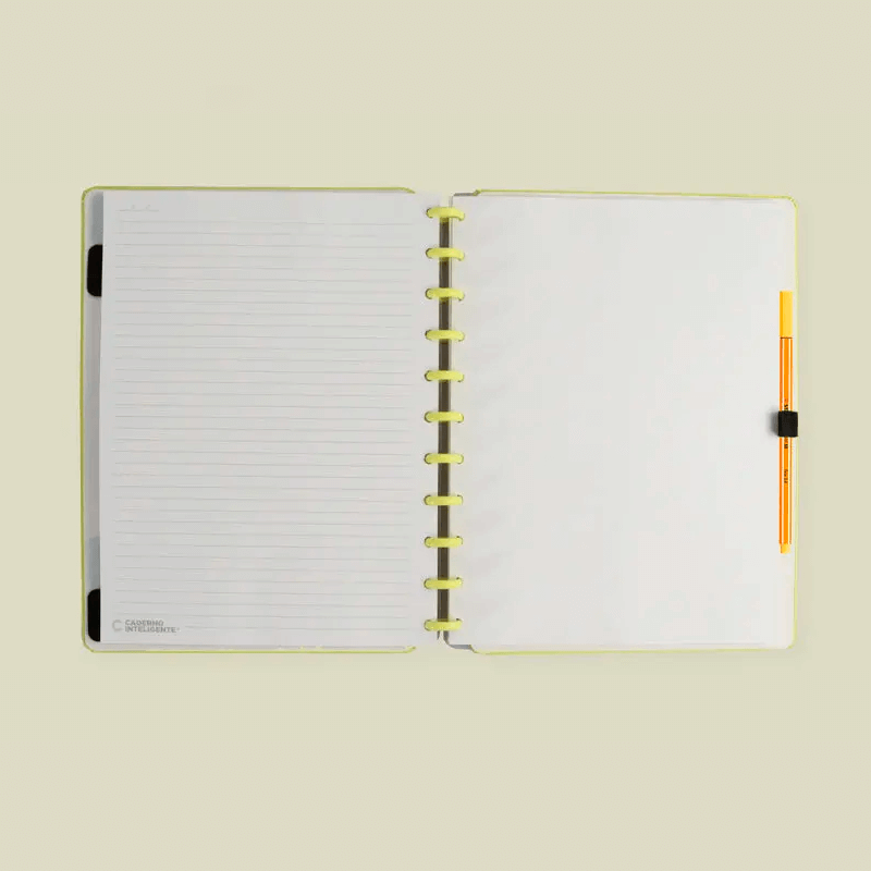 Caderno Grande - Caderno Inteligente - All Yellow 80 Folhas 90g/m²