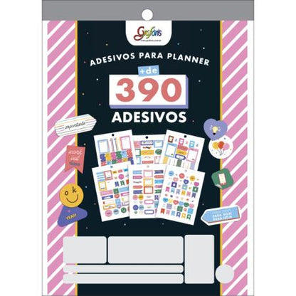 Bloco de Adesivos - Tilibra - 390+ Adesivos Planner