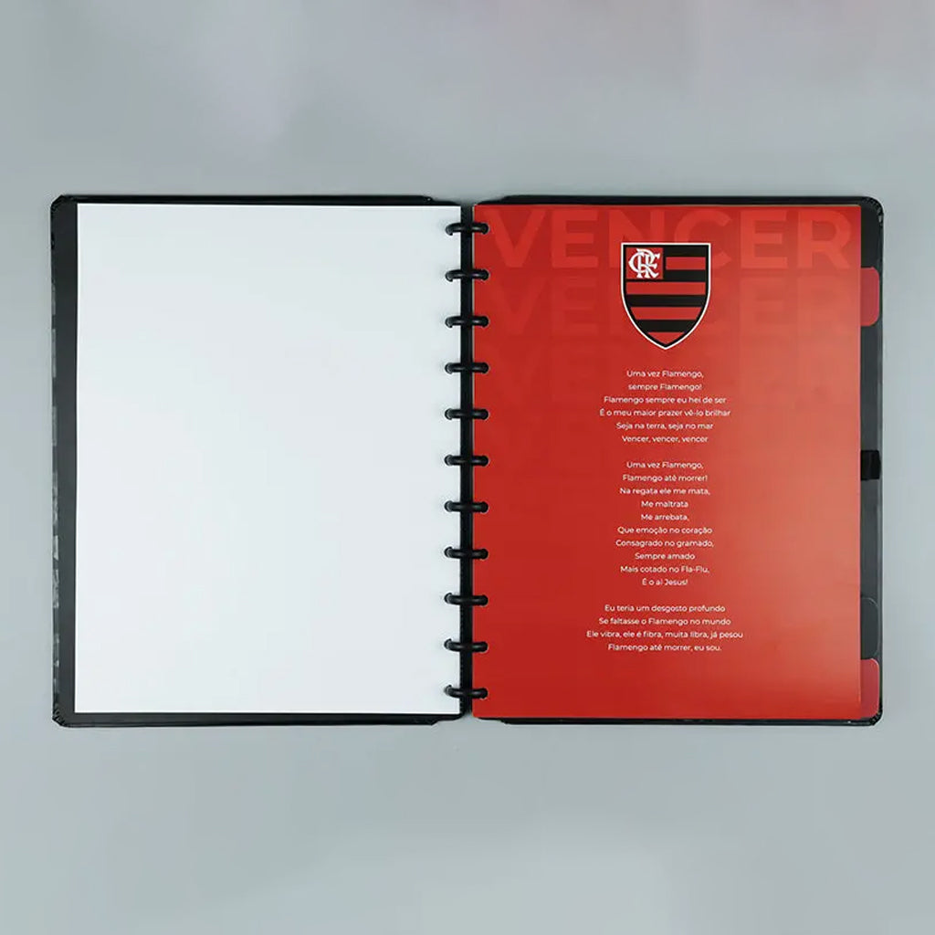 Caderno Grande - Caderno Inteligente - Flamengo 80 Folhas 90g/m²