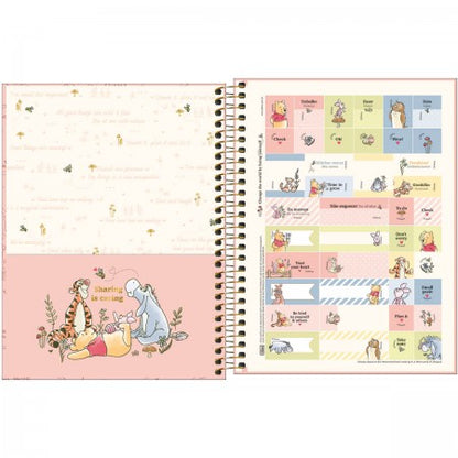 Caderno Colegial - Tilibra - Pooh  c/ 80 Folhas