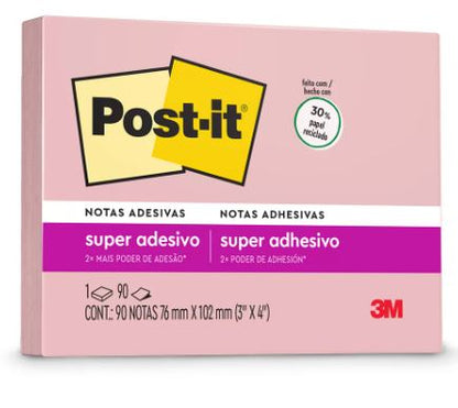 Bloco de Notas Adesivas - Post-it 3M - 90FLS 76 x 102mm