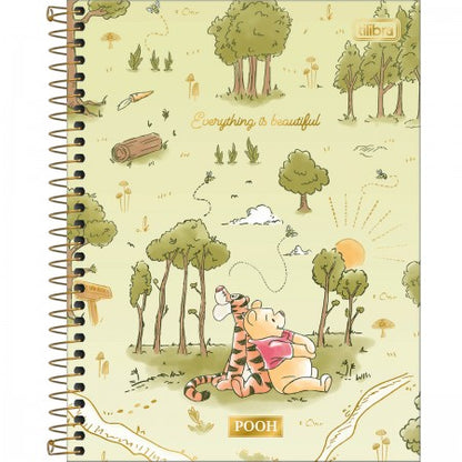 Caderno Colegial - Tilibra - Pooh  10 Matérias c/ 160 Folhas