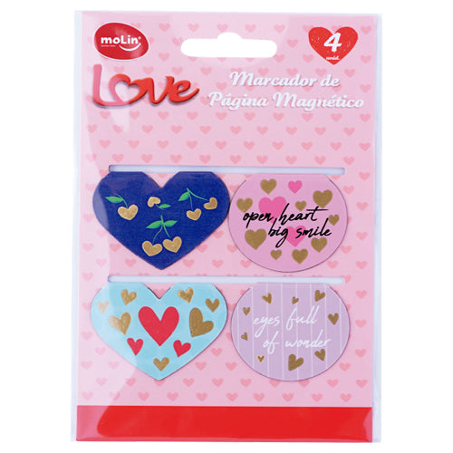 Marcador de Página Magnético - Molin - Love Heart