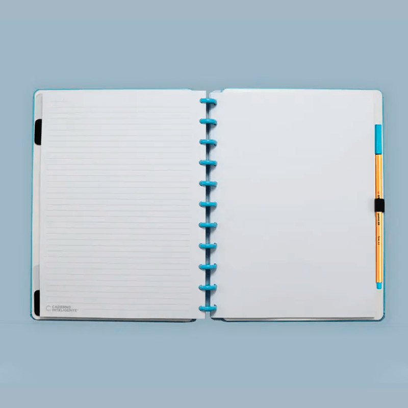 Caderno Grande - Caderno Inteligente - All Blue 80 Folhas 90g/m²