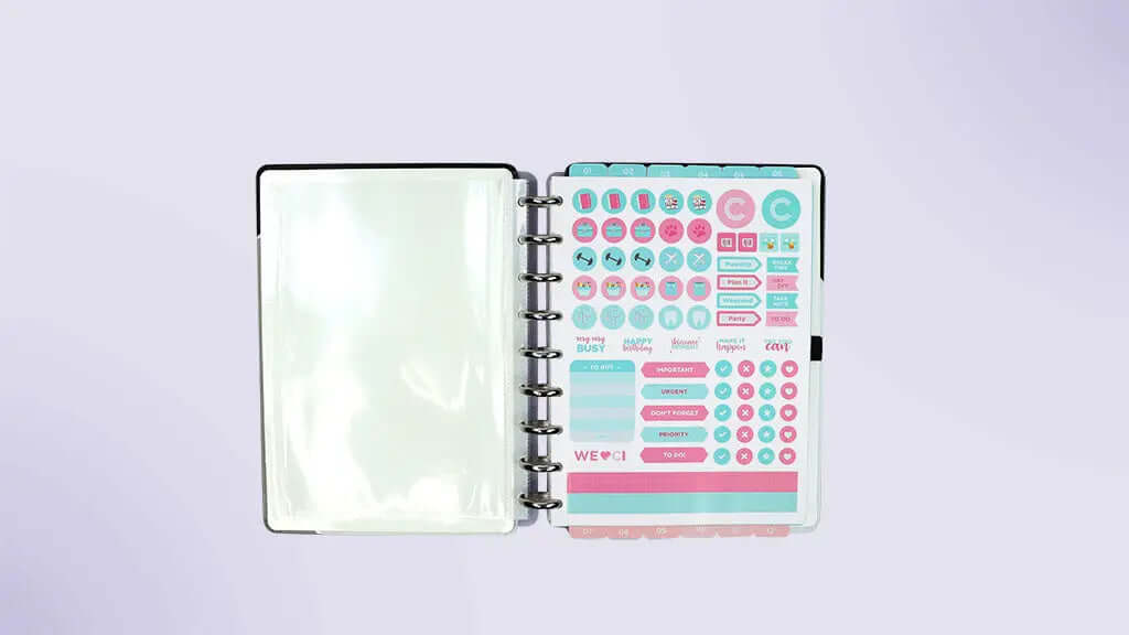 Planner Permanente - Caderno Inteligente - Grey Glam 93 Folhas 120g/m²