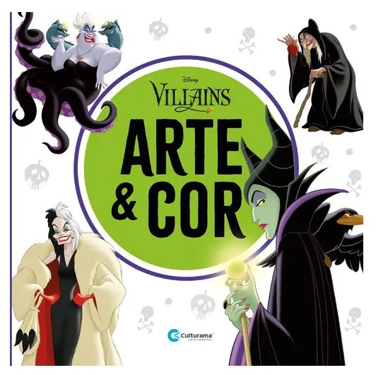 Livro para Colorir Arte & Cor - Culturama - Disney Vilões