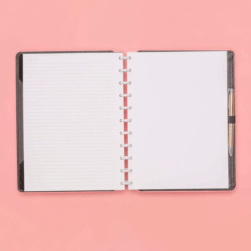 Caderno Grande - Caderno Inteligente - Rose Pastel 80 Folhas 90g/m²