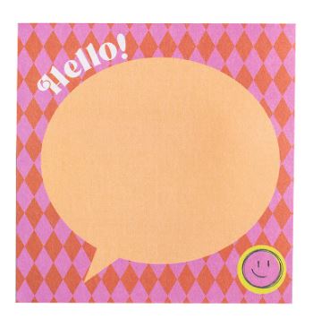 Bloco Adesivo - Leo&Leo - Positive Vibes Losango 76X76mm