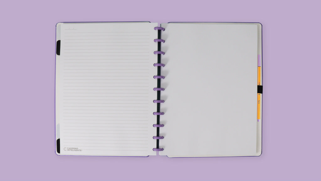 Caderno Grande - Caderno Inteligente - All Purple