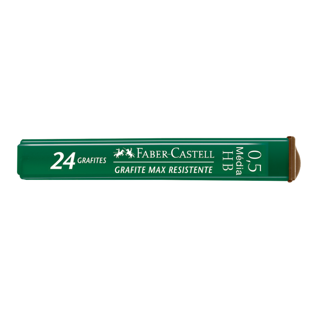 Grafites 0.5mm HB - Faber-Castell - 1 Tubo com 24 unidades - Polymer