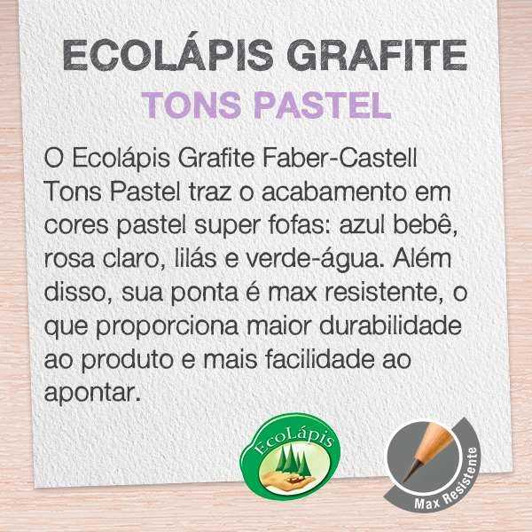 Lápis nº2 Eco - Faber-Castell - Pastel