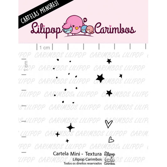 Cartela de Carimbos Mini - Lilipop - Textura