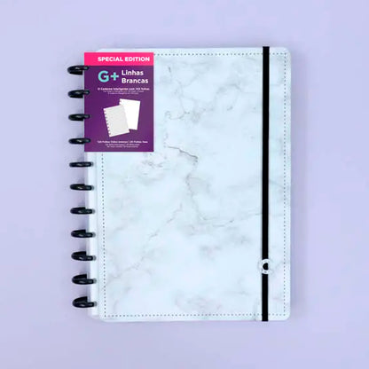 Caderno G+ - Caderno Inteligente - Bianco Linhas Brancas 140 Folhas 90g/m²