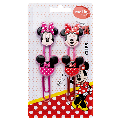 Clips 50 mm - Molin - Minnie Mouse - 4 unidades