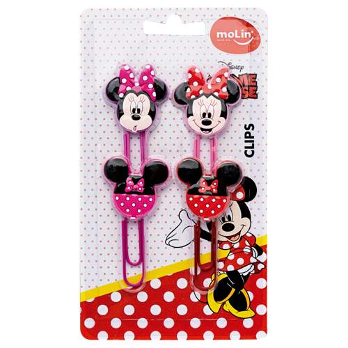 Clips 50 mm - Molin - Minnie Mouse - 4 unidades