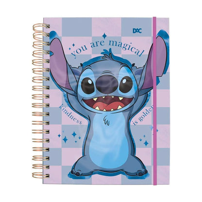 Caderno Smart Universitário - DAC - Stitch 80  Folhas 90g/m² c/ 10 Divisórias Nova Estampa