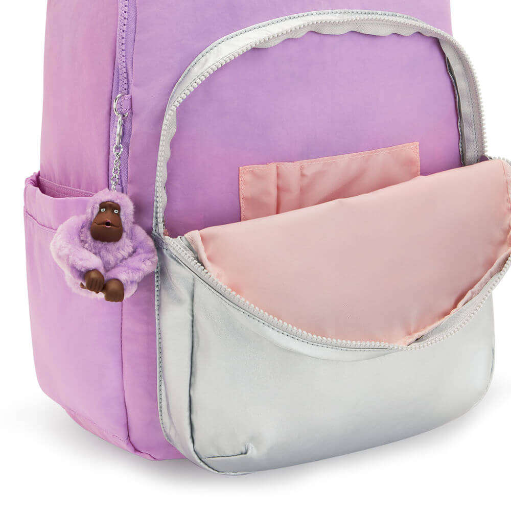 Mochila Seoul - Kipling - Purple Candy Bl