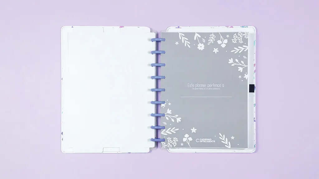 Planner Permanente - Caderno Inteligente - Lilac Fields By Sof 104 Folhas 120g/m²