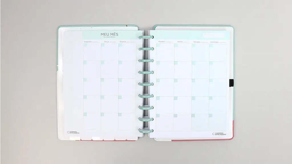 Planner Permanente - Caderno Inteligente - Acqua Glam 93 Folhas 120g/m²