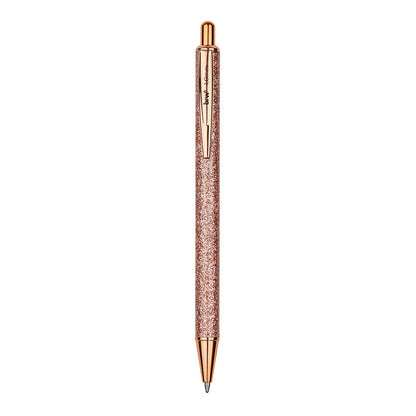 Caneta Esferográfica Metálica - BRW - Caixa Presente c/ 2 Unidades 1.0mm Glitter e Rose Gold