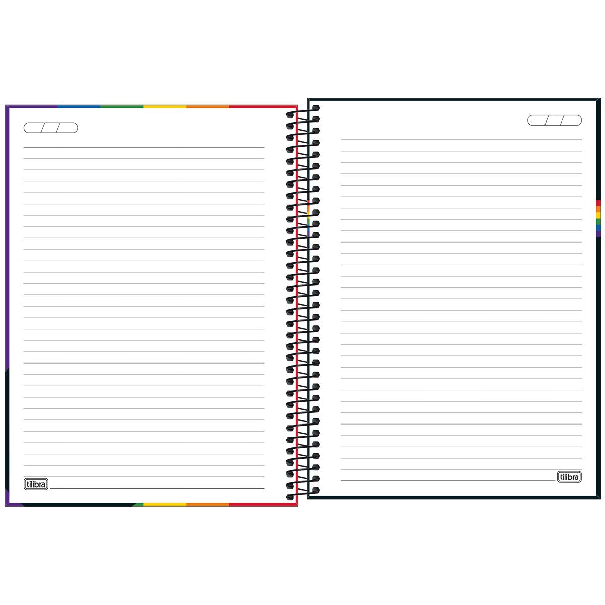 Caderno Universitário - Tilibra - Mickey Rainbow 80 Folhas
